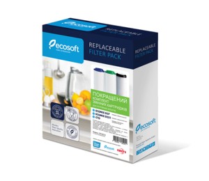 Комплект картриджів Ecosoft покращений для потрійних фільтрів