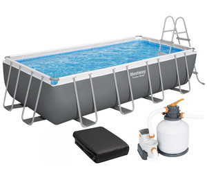 Каркасный бассейн Bestway 56466 (549х274х122 см) с песочным фильтром, лестницей и тентом