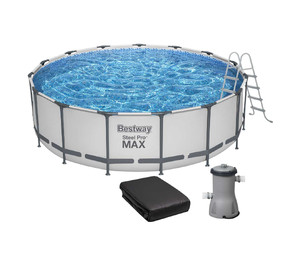 Каркасный бассейн Bestway 56438 (457х122 см) с картриджным фильтром и лестницей