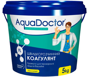 Коагулянт для бассейна AquaDoctor FL 5 кг в гранулах