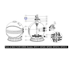 Крышка для фильтра Emaux MFS/SP 01201022