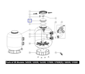 Крышка для фильтра Emaux серии RInglock S800-900 01201020