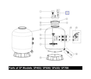 Манометр Emaux PPG50 06021009 пластик