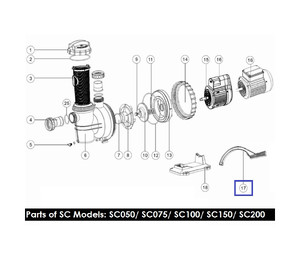 Ключ открытия для насосов Emaux SC 01021022