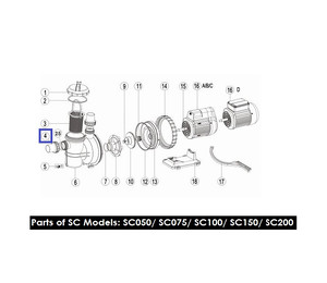 Муфта накидная для насосов Emaux серии SC, SS, ST, SD