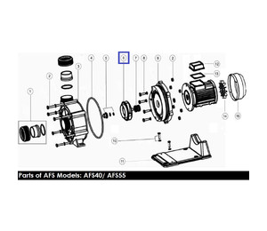 Крыльчатка насоса Emaux AFS55 (1271050)
