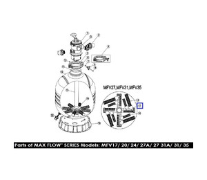 Дюзовая коробка для фильтров Emaux MFV27/31/35 (89012516)