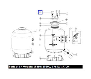 Воздушная заглушка для фильтров Emaux серии SP (89010701)
