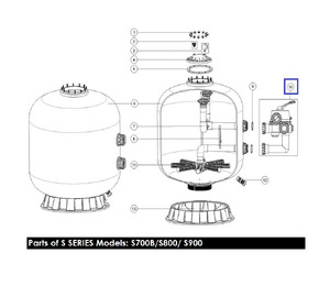 Кран шестиходовой Emaux MPV04 (88280812B), (2