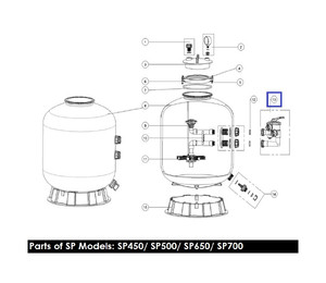 Кран шестиходовой Emaux MPV03 (88280811W), (1.5