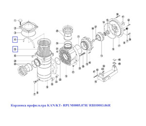 Корзина префильтра KAN/KT- RPUM0005.07R/ RBH0003.06R