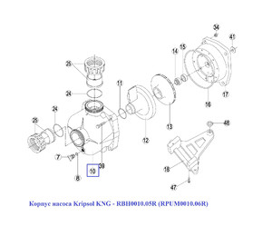 Корпуc насоса Kripsol KNG - RBH0010.05R (RPUM0010.06R)