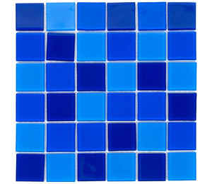 Мозаика стеклянная Aquaviva Cristall Dark Blue (48 мм)