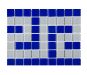 Фриз греческий Aquaviva Cristall B/W сине-белый