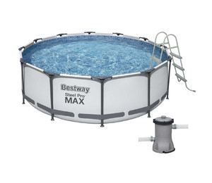 Каркасный бассейн Bestway 56418 (366х100 см) с картриджным фильтром и лестницей