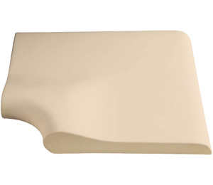 Угловой копинговый камень Aquazone 320x400x50-25 мм, бежевый