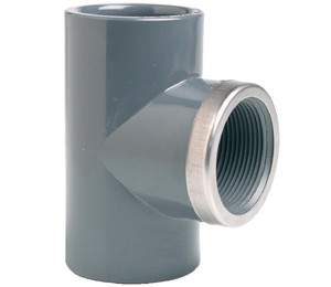 Тройник ПВХ Effast RGRTIR040E 90° c металлическим кольцом d40x1-1/4