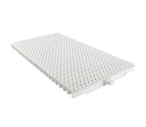 Переливная решетка Aquaviva TG-03 Grift Claw с центральным соединением 245x25 мм (белая)
