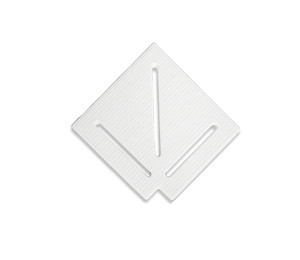 Угловой элемент Aquaviva KK-20-1 Classic для переливной решетки 90° 195/25 мм (белый)