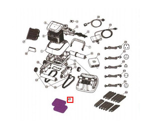 Дополнительный фильтр мелких частиц для пылесоса Aquaviva Black Pearl 7310 (71170), 1 шт.