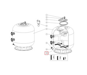 Дюзы для фильтра Emaux L1800-2000 (129 мм)