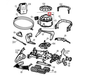 Защелка поворотного замка Hayward AquaVac 650 (RCX361453), 10шт