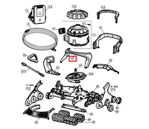 Корпус передней ручки пылесоса Hayward AquaVac 600/650 (RCX361331782237)