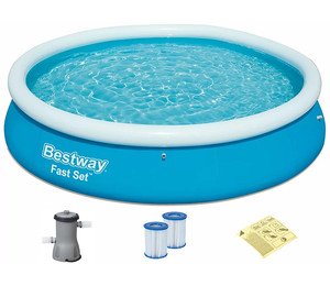 Надувной круглый бассейн Bestway 57274 (366x76 см) с картриджным фильтром