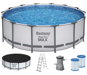 Каркасный бассейн Bestway 5612X (427х122 см) с картриджным фильтром, тентом и лестницей