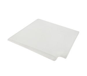 Угловой копинговый камень Aquazone 400x500x50-25 мм, белый
