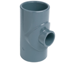 Тройник ПВХ Effast RDRTRD140M 90° редукционный, d140x125 мм