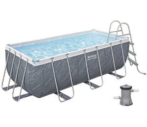 Каркасный бассейн Bestway 56722 (412х201х122 см) с картриджным фильтром и лестницей