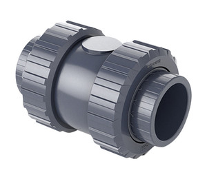 Обратный клапан ПВХ Hidroten 1016006 пружинный, с уплотнителем EPDM, d63 мм
