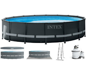Каркасный бассейн Intex 26330 ULTRA XTR (549х132 см) с песочным фильтром, лестницей и тентом