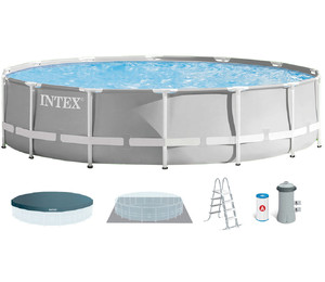 Каркасный бассейн Intex 26720 Premium (427х107 см) с картриджным фильтром, лестницей и тентом