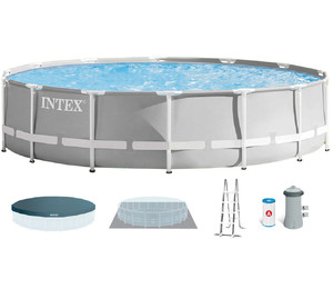 Каркасный бассейн Intex 26726 Premium (457х122 см) с картриджным фильтром, лестницей и тентом