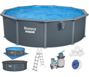 Сборный бассейн Bestway Hydrium 561CU (488х132 см) с песочным фильтром, лестницей и тентом