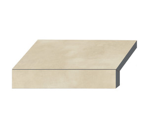 Бортовая Г-образная плитка Aquaviva Patio Beige, 600x345x50(20) мм