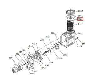 Уплотнительное кольцо крышки префильтра Speck BADU Prime (292.1141.210)