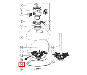 Подставка фильтра Emaux T600/T700/T600B/T700B