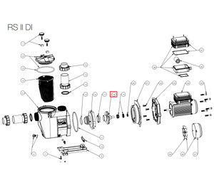 Крыльчатка насоса Hayward RS3008 0.75 HP (SPX3008CE)
