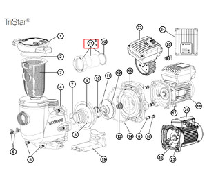 Муфта подключения насоса Hayward Tristar 63 мм (SP3200UNKIT63)