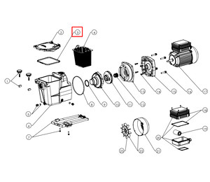 Прокладка крышки префильтра Hayward Super Pump Pro (SPX1600S)