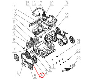 Ремень к пылесосу Wybotics WY200, (Belt №4/WY200)