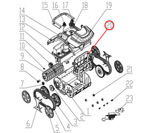 Корзина фильтра к пылесосу Wybotics WY200, (Filter basket №20/WY200)