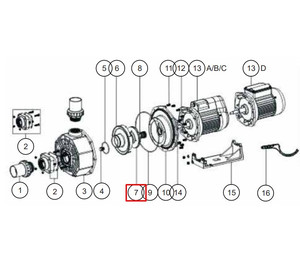 Крыльчатка для насоса Emaux SB10/SR10 (1311004)
