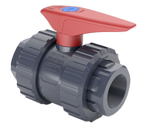 Кран шаровый ПВХ Hidroten 1011098, с резьбовым окончанием, d2-1/2