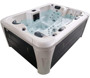 СПА-бассейн Aquajoy Miami (230х170х92 см), Серебристо-белый мрамор