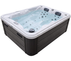 СПА-бассейн Aquajoy Bali (210х160х77 см), Серебристо-белый мрамор