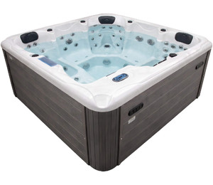 СПА-бассейн Aquajoy Santorini (220х220х95 см), Серебристо-белый мрамор